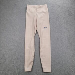 NIKE‎ Pants Size XS Dri-Fit One Luxe Activewear 7/8 Leggings Tan Print